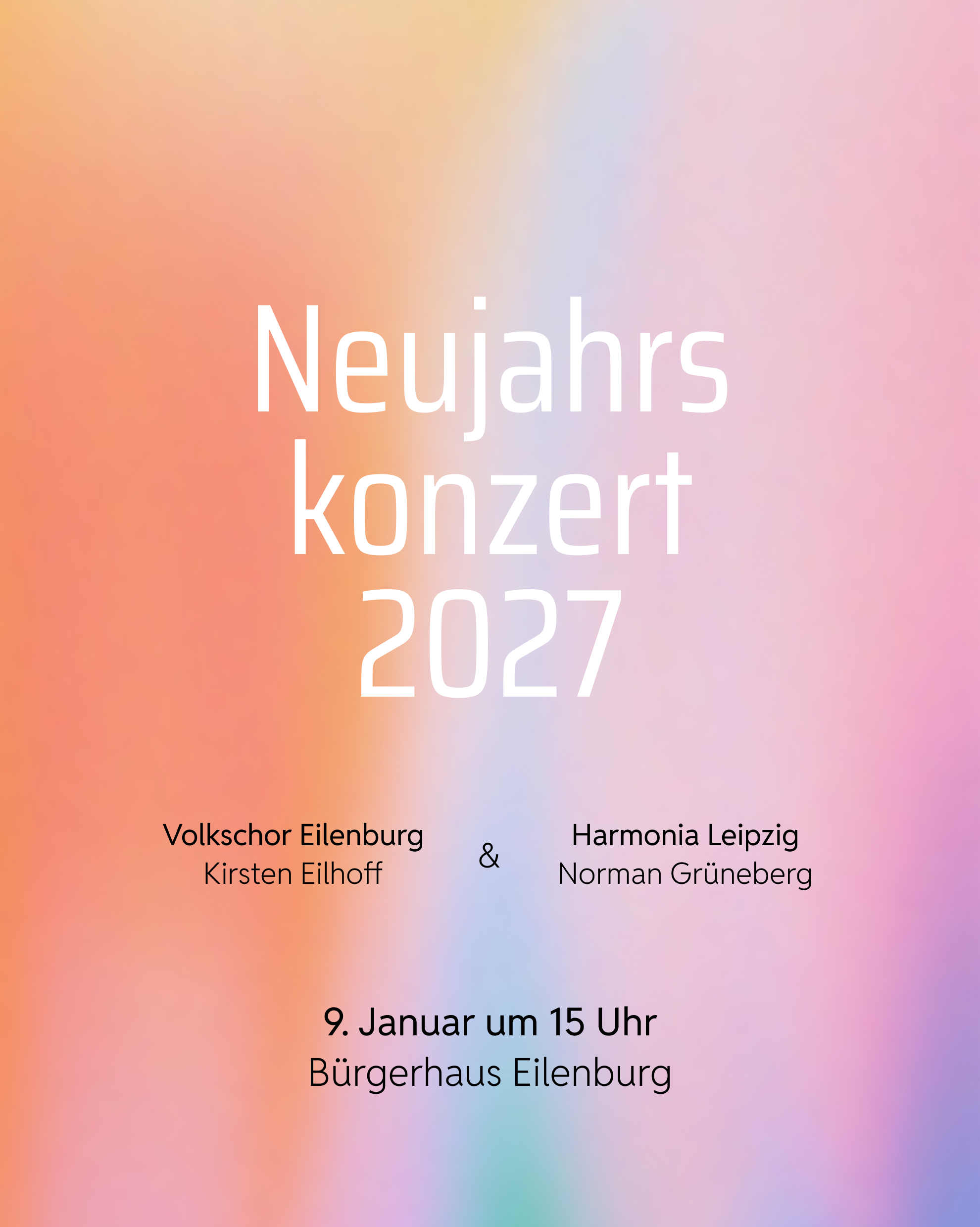 Neujahrskonzert am 9. Januar 2027